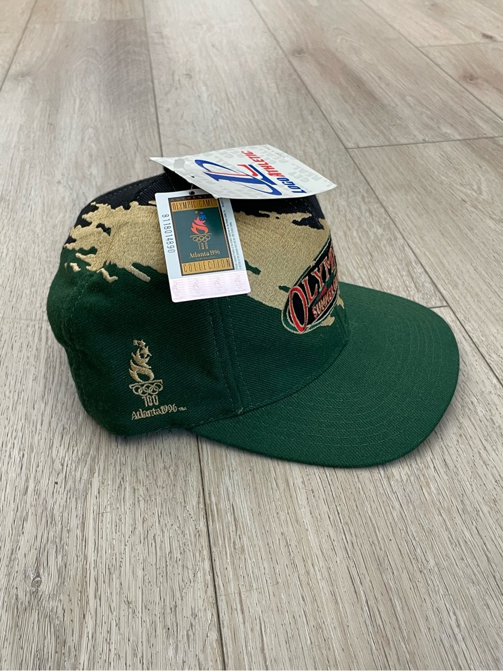 1996 Logo Athletic Olympic Summer Games Atlanta, Gold Splash Snapback Cap - Picture 2 of 10